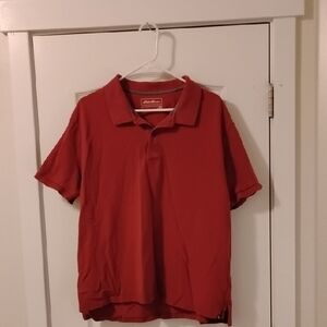 Eddie Bauer Vibrant Red Polo Shirt